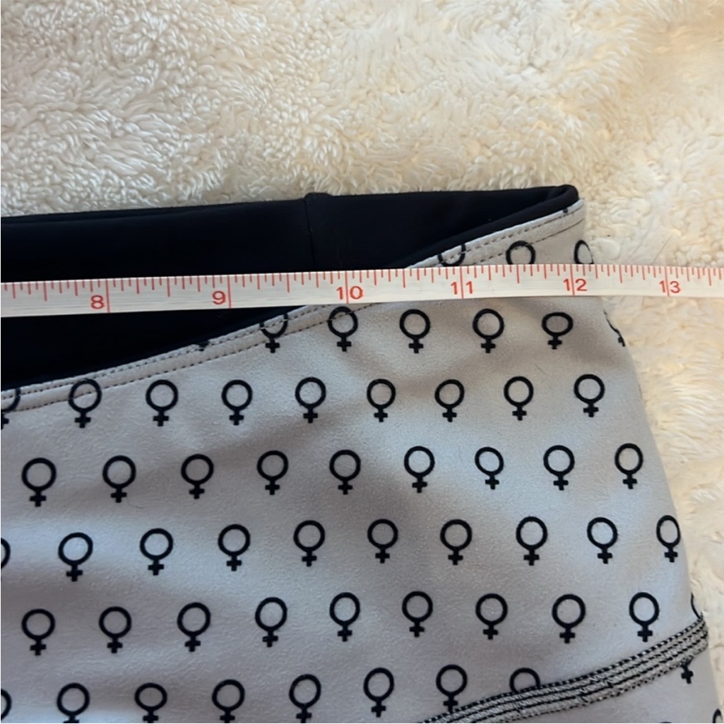 Euc Oiselle Birdhug Reversible Legging Black Womens Print Size 4 — image 5 of 8